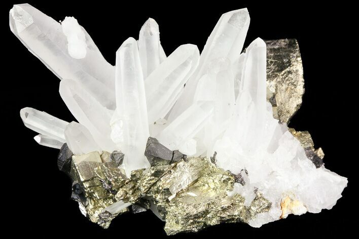 Sphalerite, Pyrite and Quartz Association - Peru #72595